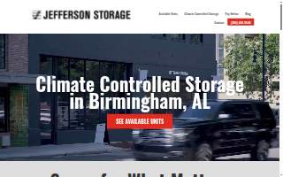 Jefferson Street Storage website
