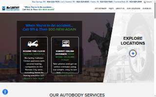 McCarthy Collision Center of Lee's Summit website