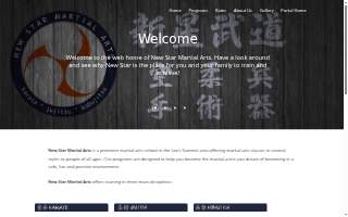 New Star Martial Arts website