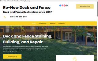 Re-New Deck and Fence website