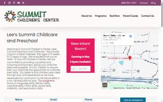 Summit Children's Center website