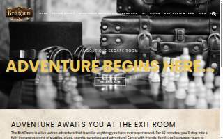 The Exit Room website