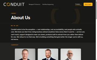 Conduit Technical Services website