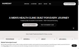 Gameday Men's Health Liberty website