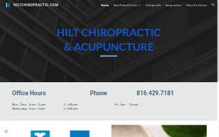 Hilt Chiropractic and Acupuncture website