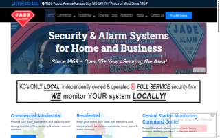 Jade Alarm Company of Liberty website