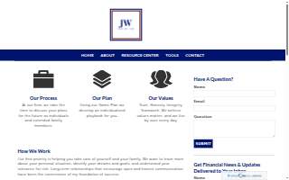 Jw Wealth Management website