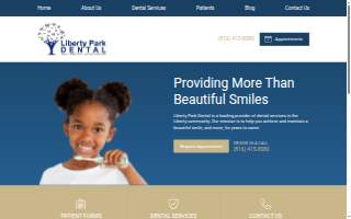 Liberty Park Dental website