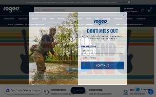 Rogers Sporting Goods website