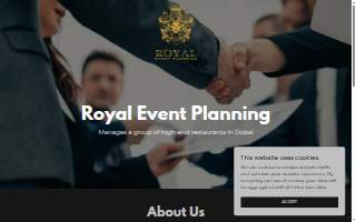 A Royal Event Party Planning website