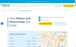 Clarkson Eyecare of Manchester website