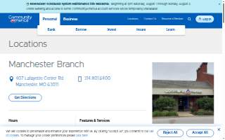 CommunityAmerica Credit Union of Manchester website