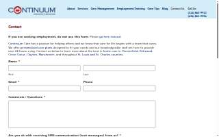 Continuum website