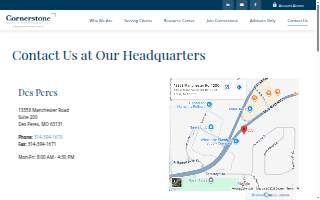 Cornerstone Wealth Management of Manchester website