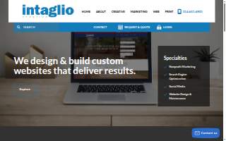 Intaglio Creative website