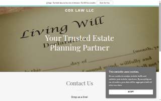 Law Office of Christopher P. Cox, L.L.C. website