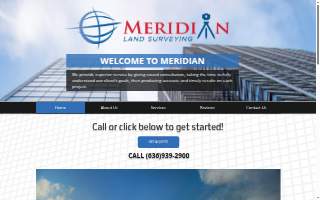 Meridian Land Surveying of Manchester website