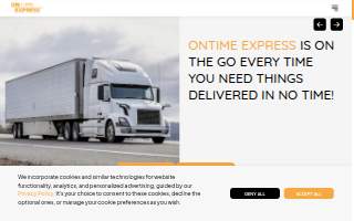 Ontime Express, Inc. website