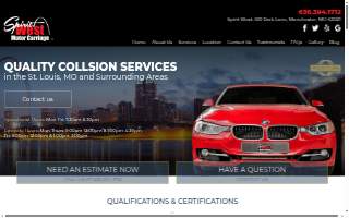 Spirit West Auto Body of Manchester website