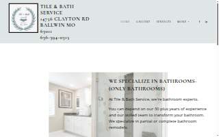 Tile and Bath Service website