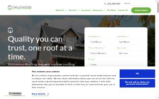 Wildwood Roofing & Construction website