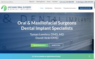 Archway Oral Surgery and Dental Implants of Maplewood website