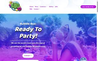 Bubble Bus website