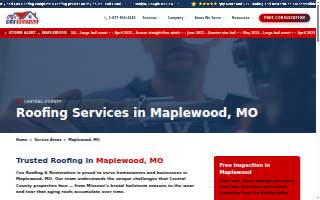 Cox Roofing and Restoration, LLC website