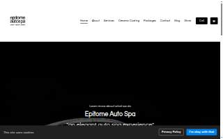 Epitome Auto Spa website