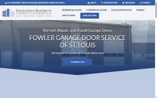 Fowler Garage Door Service of St. Louis website
