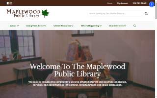 Maplewood Public Library website