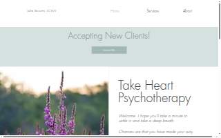 Take Heart Psychotherapy website