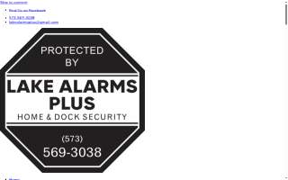 Lake Alarms Plus website
