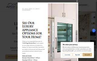 AUTCOhome Appliances website