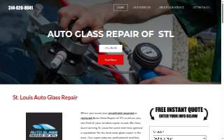 Auto Glass Repair of STL website