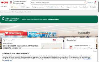 CVS Pharmacy of Maryland Heights website