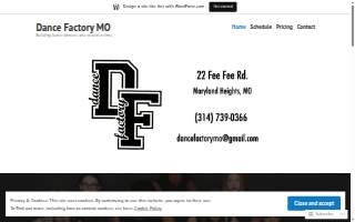 Dance Factory website