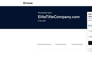 Elite Title Company, LLC of Maryland Heights website