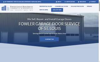 Fowler Garage Door Service of St. Louis website