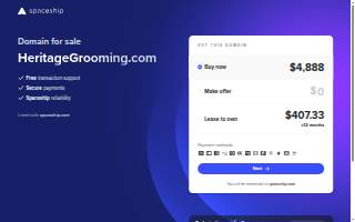 Heritage Grooming website
