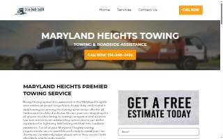 Maryland Heights Towing website