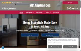 MC Appliances of Creve Coeur website