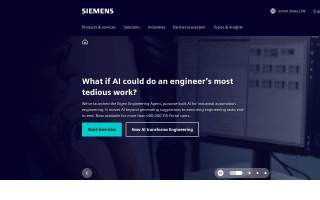 Siemens Digital Industries Software USA website