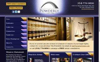 The Powderly Law Firm, LLC of Maryland Heights website