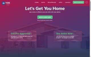 US Wide Financial website