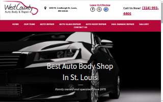 West County Auto Body of Maryland Heights website