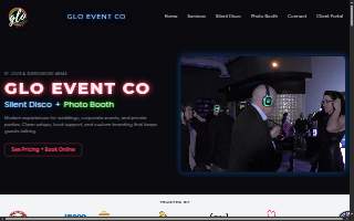 Glo Event Co. website
