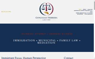Gonzalez Herrera Law Firm, LLC website