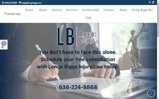 Longo Biggs Injury Law of Mehlville website