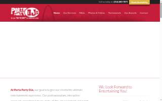 Porta Party DJs website